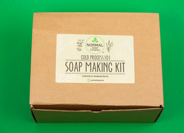 Cold Process Soap Making Kit with Essential Oil and Botanical Topping