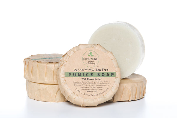 Pumice Soap featuring scrubby pumice and Organic Cocoa butter with essential oils