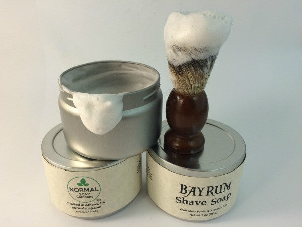 Shave soap tins and shave kits