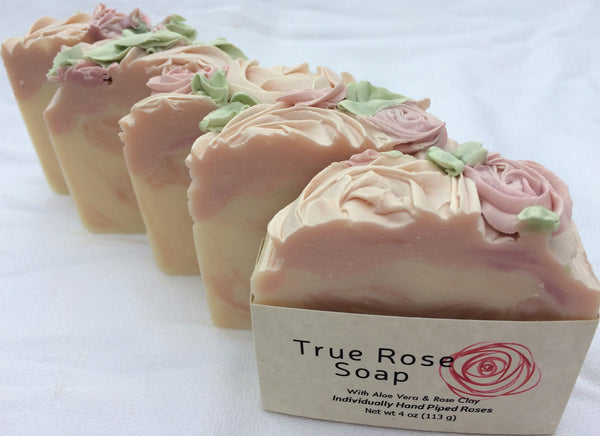 True Rose Handmade Soap with Aloe Vera and Grapeseed Oil