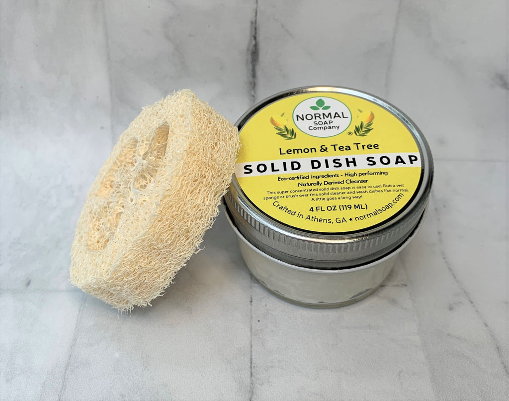 Lemon Dish Soap Set with Yellow Dish Cloth & Scrubber - The General Store  Tallulah Falls