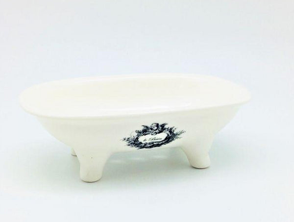 Vintage Claw Foot Ceramic Tub Soap Dish - Le Bain