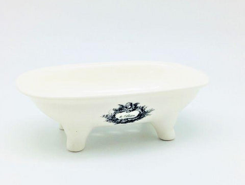 Vintage Claw Foot Ceramic Tub Soap Dish - Le Bain