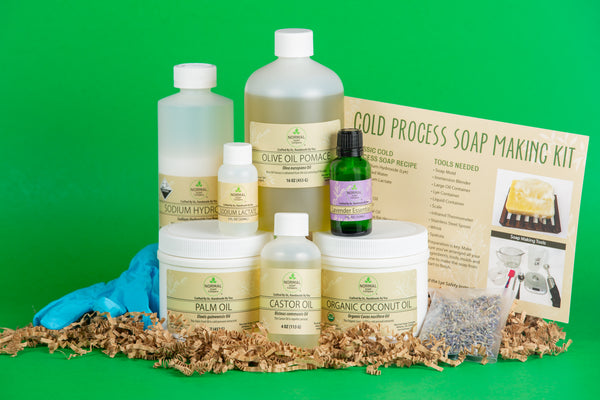 Soap Kit comes with all the ingredients that you need to make cold process soap from scratch. Scented with Essential Oil.