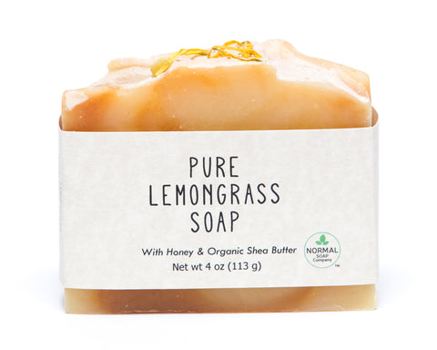 Pure Lemongrass Soap featuring Organic Shea Butter and Honey