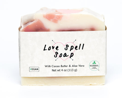 Love Spell Type Handmade Natural Soap with Aloe Vera and Cocoa Butter