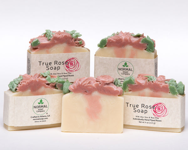 True Rose Handcrafted Soap features individually hand-piped roses