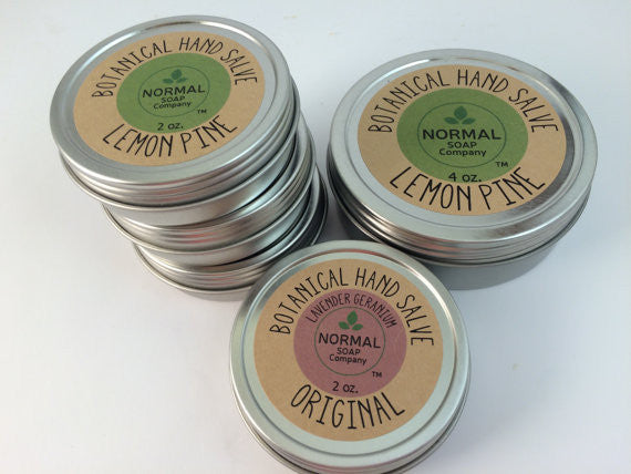 Botanical Hand Salve featuring Organic Botanicals infused in Beneficial Oils