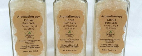 Aromatherapy Epsom Bath Salts in Glass Jar