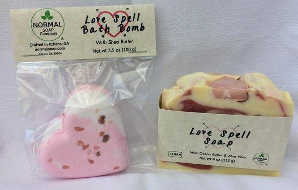 Love Spell Type Handmade Natural Soap with Aloe Vera and Cocoa Butter