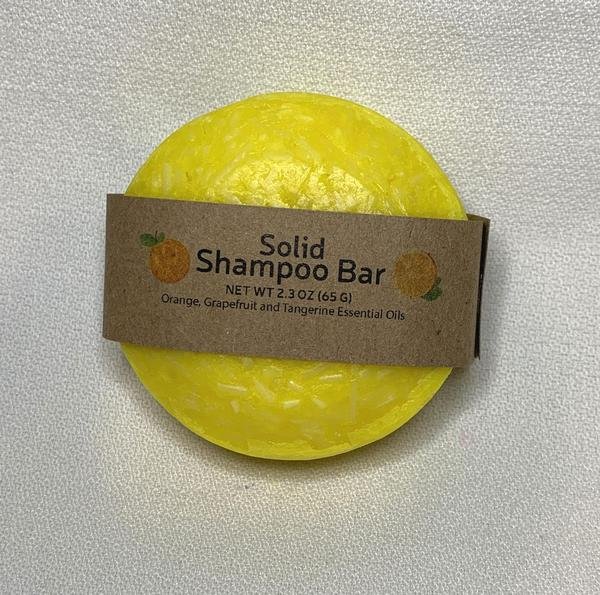 Solid Shampoo Bar in 100% biodegradable packaging