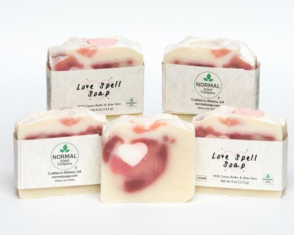 Love Spell Type Handmade Natural Soap with Aloe Vera and Cocoa Butter