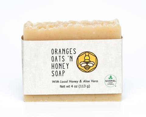Oranges Oats 'N Honey Handmade Soap with Cocoa Butter and Avocado Oil