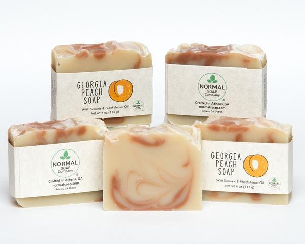 Georgia Peach Soap featuring Turmeric and Peach Kernel Oil